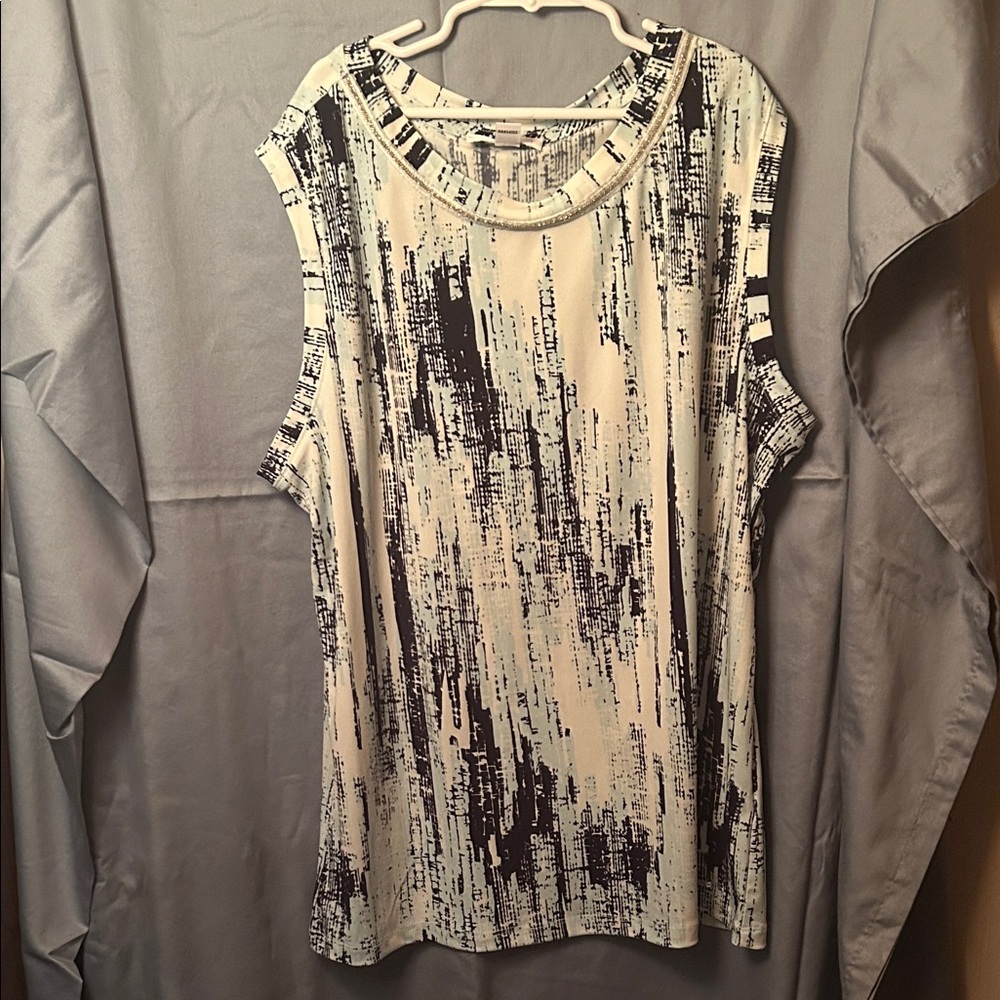 Calvin Klein Monochrome Abstract Tank Top